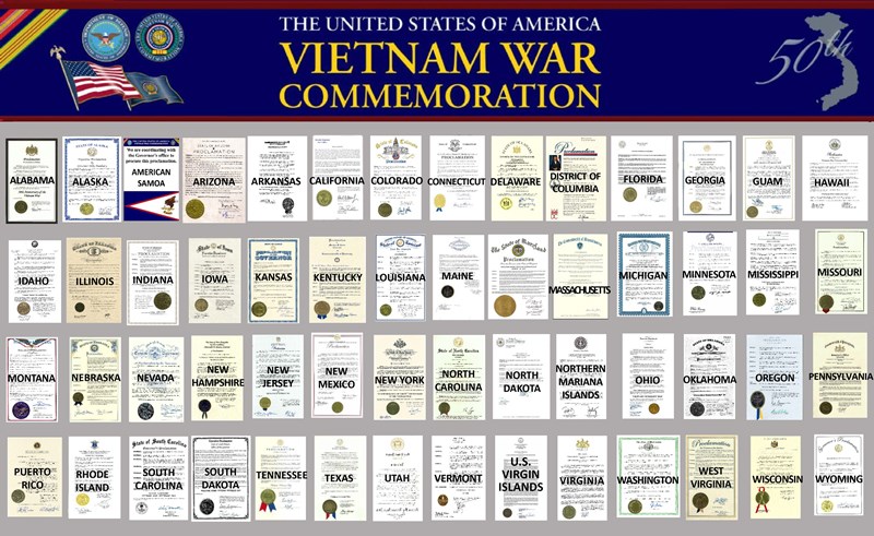 56 U.S. Proclamations Grid